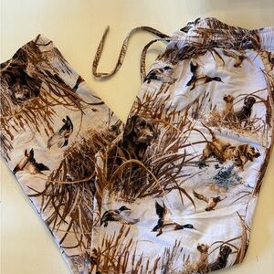Hunting Print PJ Bottoms size Large North River
